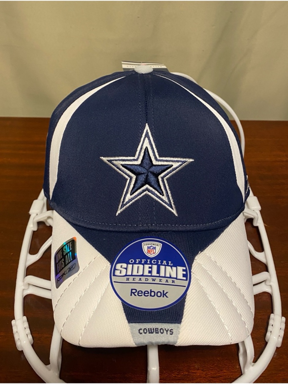Dallas Cowboys Official Sideline Headwear Reebok NFL Equipment NWT Cap O/S